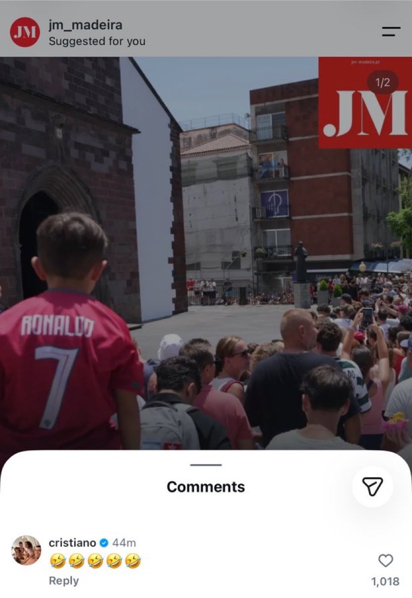 Resulta que más de 2.000 personas fueron a la Catedral de Funchal ayer en Madeira pensando que era el día de la boda de Cristiano Ronaldo y Georgina.