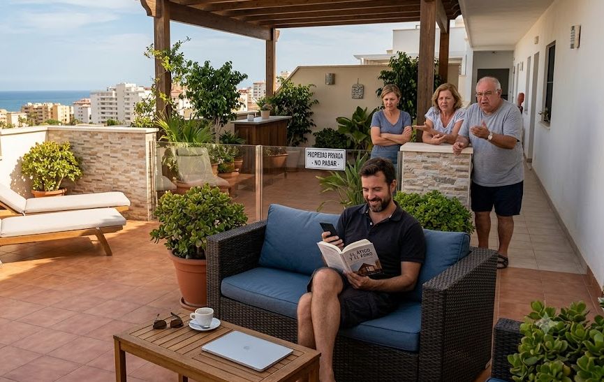 "Me compré un ático y la comunidad entera me ha declarado la guerra porque no les dejo usar MI terraza privada".