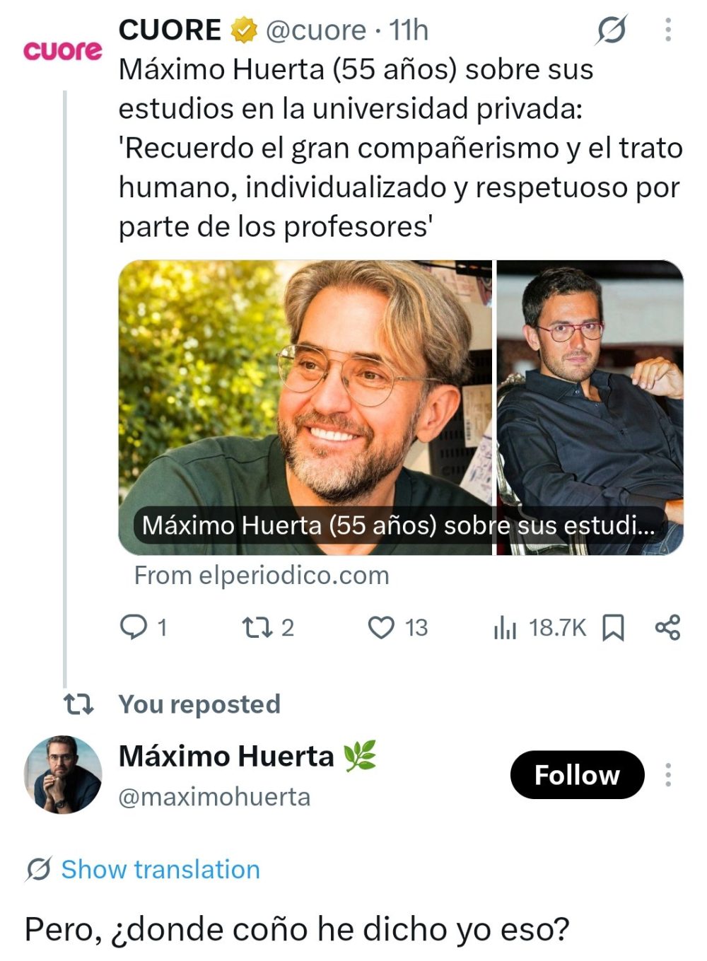 Santiago Segura confiesa... nada.
