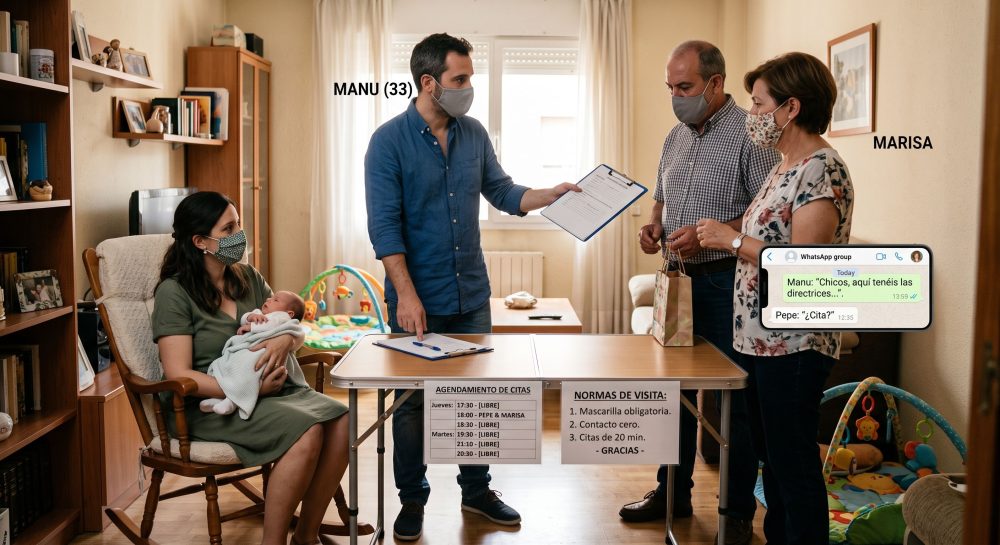 Acaban de ser padres y comparten una lista de "directrices" para poder visitar a su hijo recién nacido.