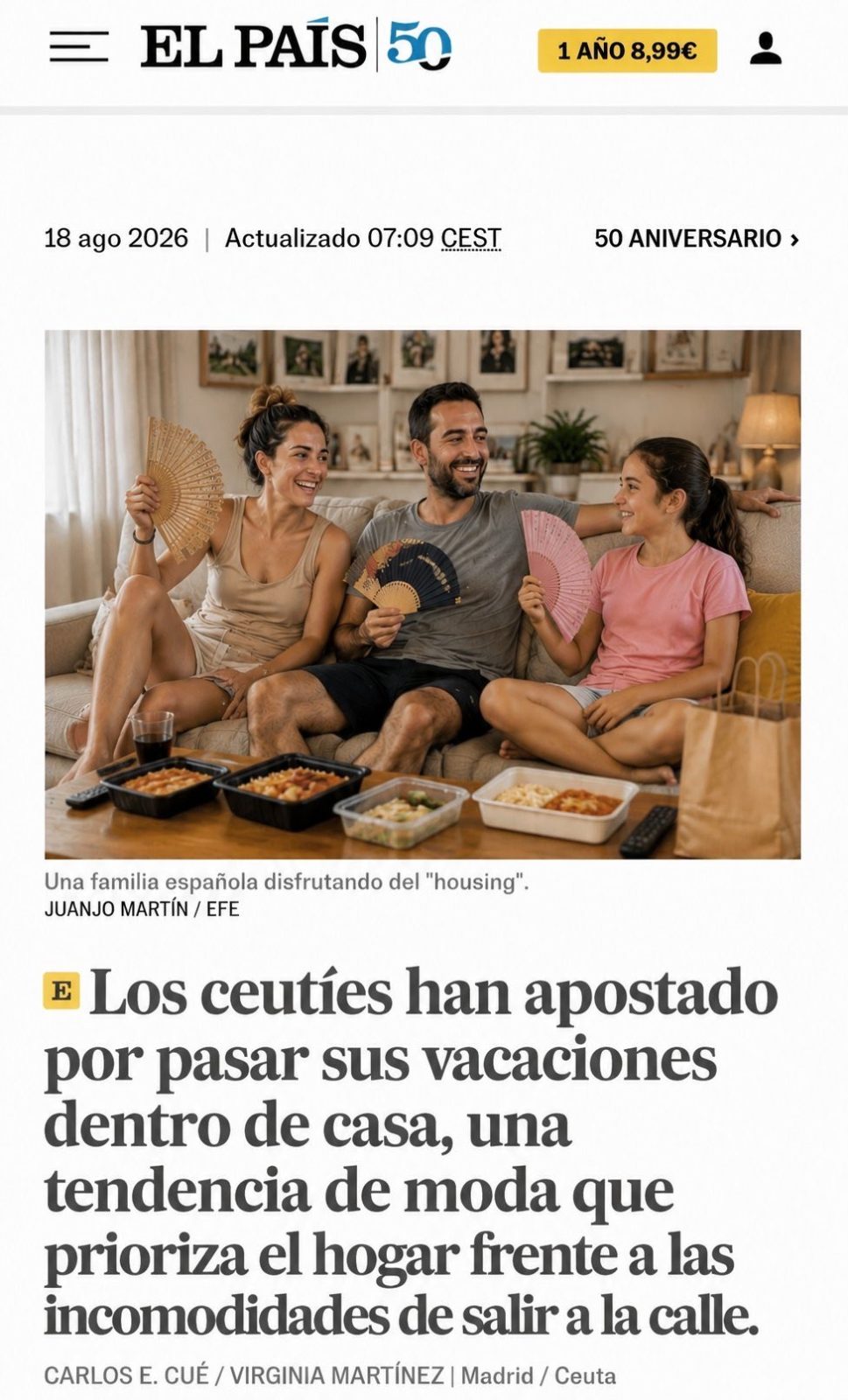 No podía pasar el verano sin el clásico artículo mierder de El País romantizando la degradación del país.