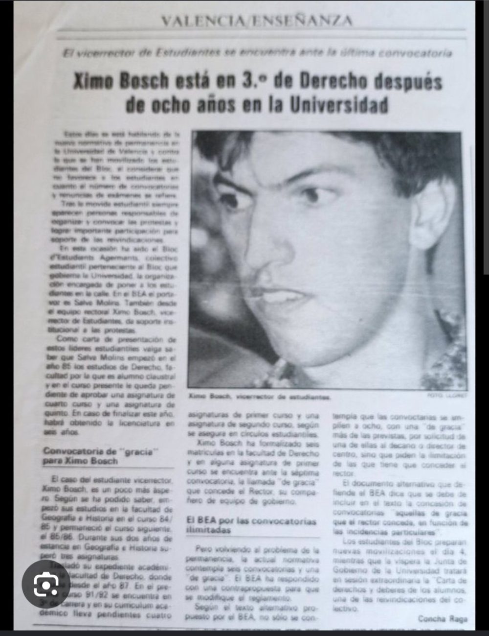 Joaquim Bosch: "Se supone que Feijóo estudió derecho, ¿no? Parece que se pasó la carrera jugando al mus".