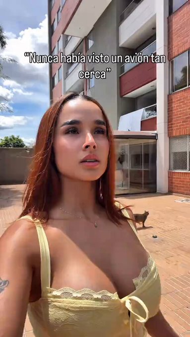 Nunca había visto un avión tan cerca.
