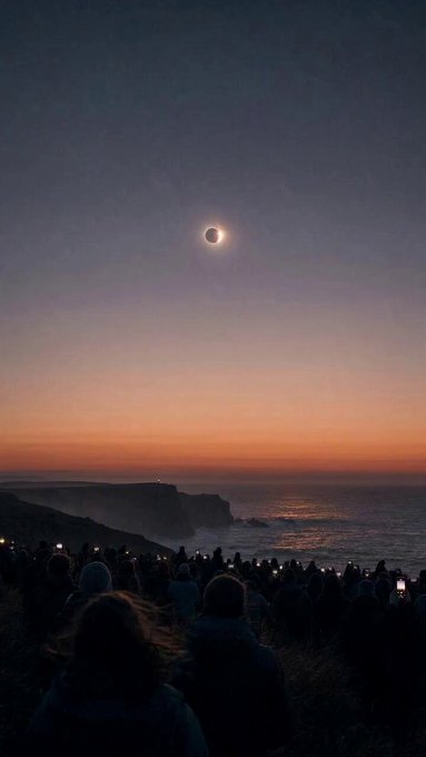 Primeras imágenes del eclipse