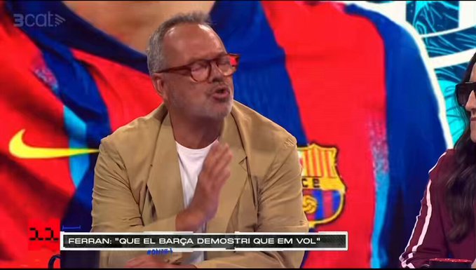 Lluís Carrasco, en TV3, sobre Ferran Torres: "Nunca se ha integrado. Es una persona de fuera que salió con la gorra de Trump y la pulsera de la Guardia Civil".