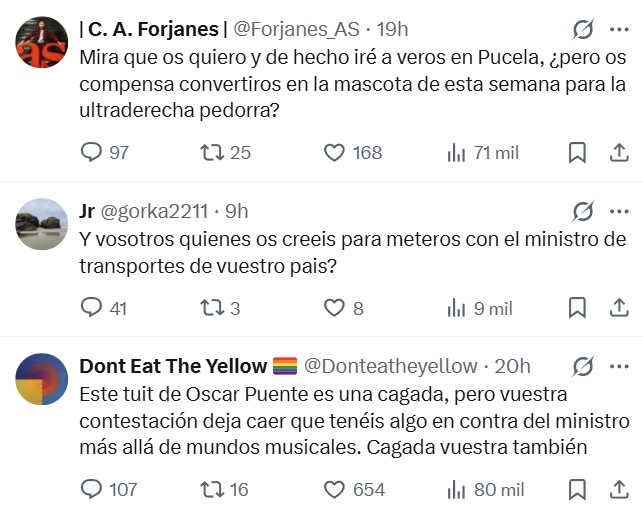 El ministro de transportes, ex-alcalde de Valladolid, crea un tuit en el que menosprecia a los artistas contratados para las fiestas de este año.