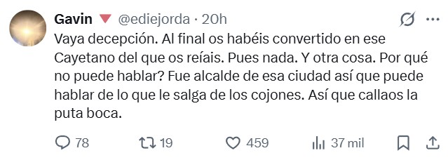 El ministro de transportes, ex-alcalde de Valladolid, crea un tuit en el que menosprecia a los artistas contratados para las fiestas de este año.