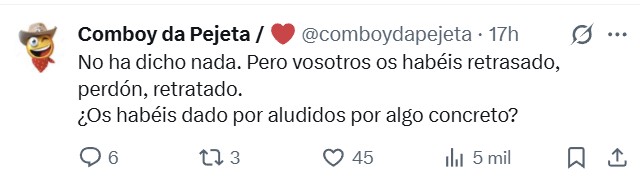 El ministro de transportes, ex-alcalde de Valladolid, crea un tuit en el que menosprecia a los artistas contratados para las fiestas de este año.