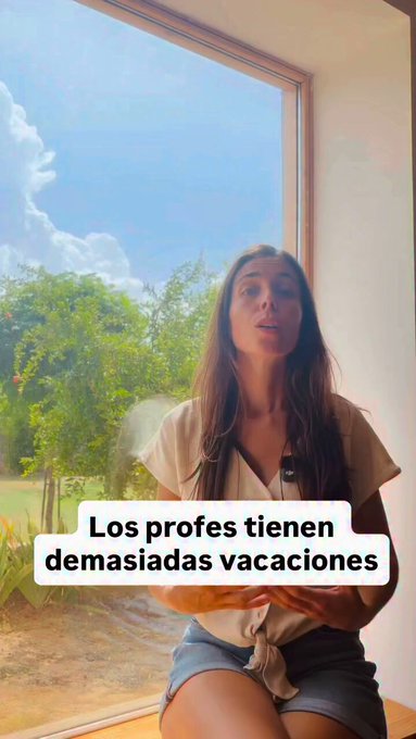 La excusa más cursi y mierder que he escuchado en mi vida para justificar los 2,5 meses de vacaciones de los profesores.