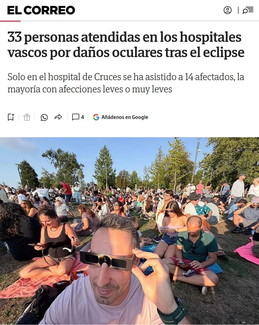 La noticia previsible del día.