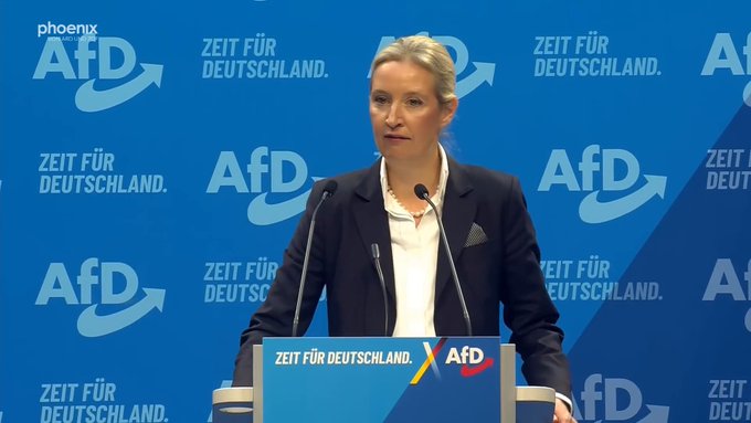 «En mis primeros 100 días, cerraré las fronteras, eliminaré los beneficios sociales para los migrantes y llevaré a cabo las mayores deportaciones de Alemania.»