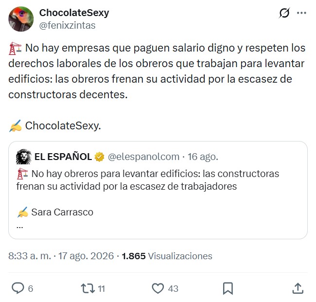 ¿Por qué no hay obreros para levantar edificios?