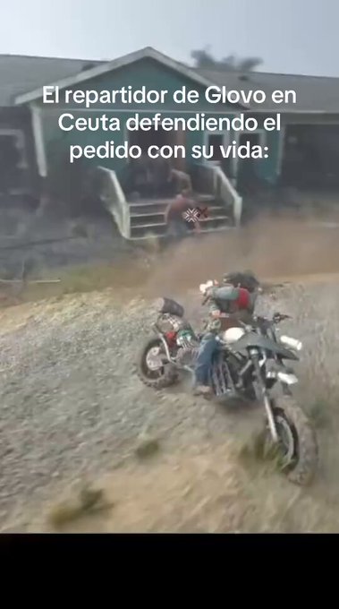 Nadie piensa en los repartidores de Glovo en Ceuta.