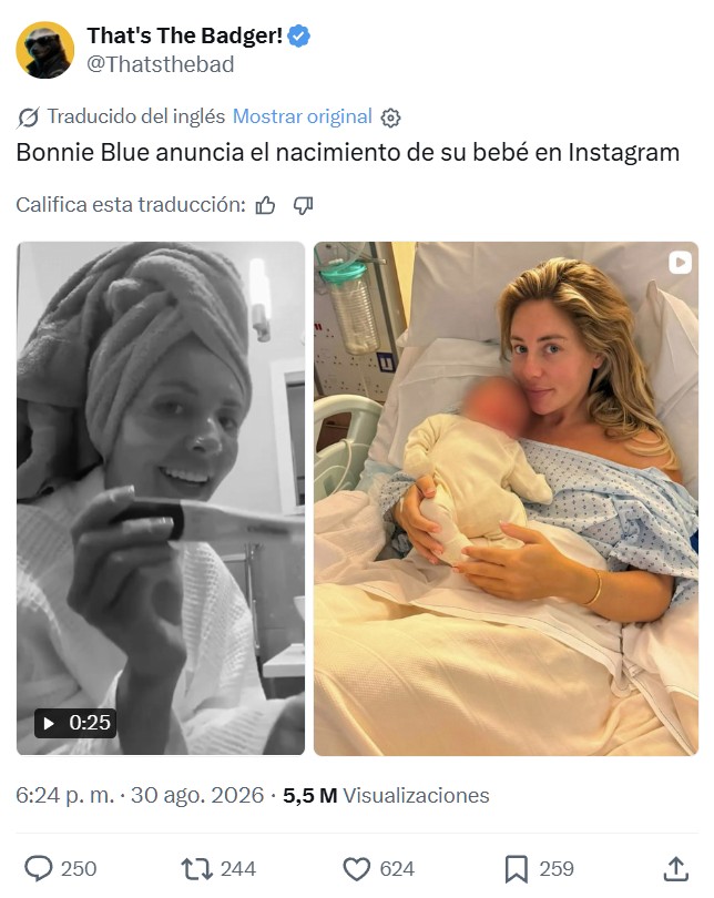 La mujer famosa por haberse acоstado con 1057 hombres en solo 12 horas, anuncia que acaba de ser madre.