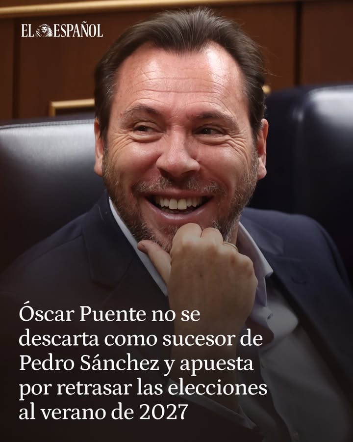 Óscar Puente deja abierta la puerta a suceder a Sánchez al frente del PSOE dentro de cuatro o cinco años, aunque asegura que el líder socialista es "el Jordan del equipo": "Si me llegara la pelota y me la tuviera que jugar, no soy de los que la pasan"