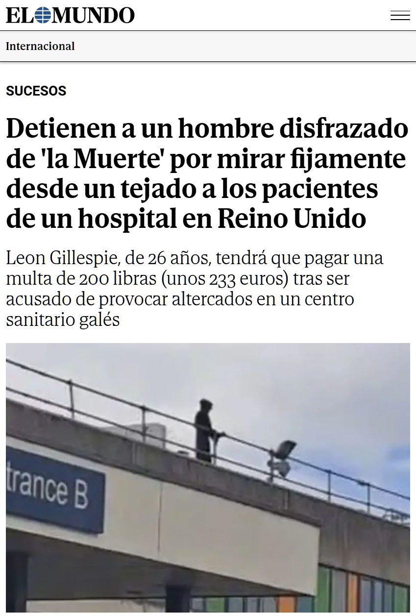 Imagina estar en el hospital por una enfermedad grave y ver esto por la ventana.