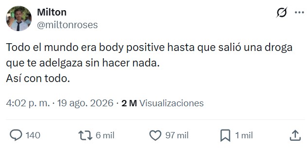 Mientras no tenían fuerza de voluntad para cambiar lo que está mal, intentaban cambiar la percepción de todos los demás.