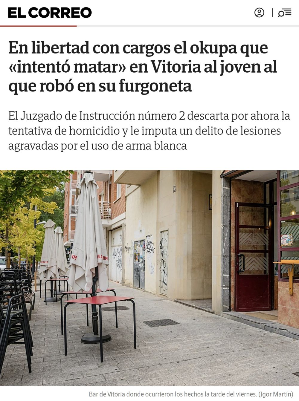 En Vitoria empieza a haber tanta chusma que se molestan entre ellos.