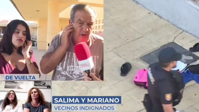 Vecino de Ceuta, muy indignado: «Mi mujer tiene una depresión de caballo. Los inmigrantes están en mi portal, llevan navajas y me amenazan con cortarme el cuello. Me tendré que defender con una navaja. Al final, le tendré que rebanar el cuello a un invasor, y me da igual lo que me pase».
