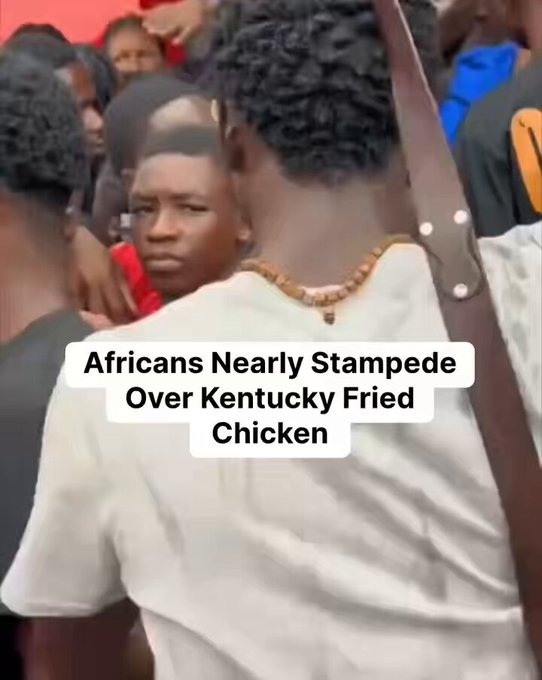 Así se vivió la inauguración de un KFC en Ghana.