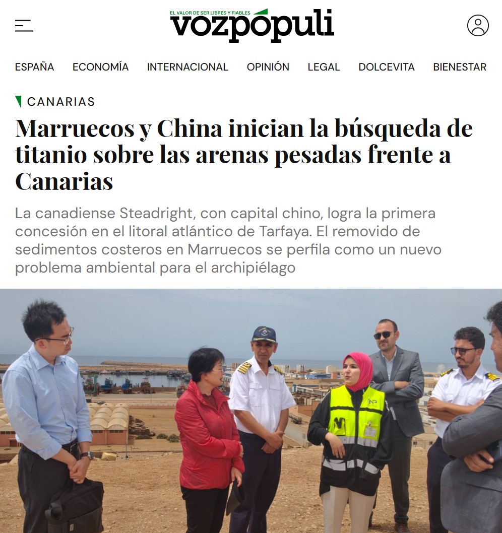Marruecos y China sacarán los metales que los canarios no quisieron por “ecologismo”.