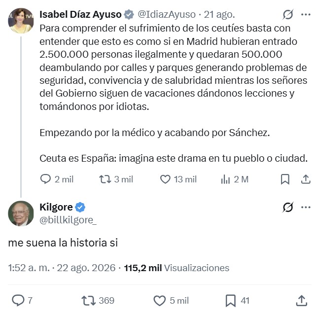 Ayuso ha hecho un chiste sin querer.