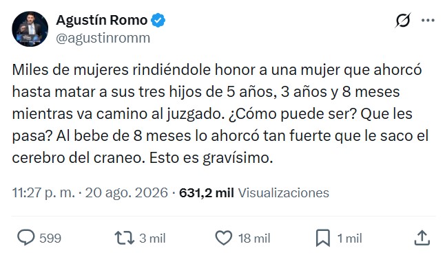 El apoyo masivo de las mujeres a la madre que se cargó a sus tres hijos es... inquietante.