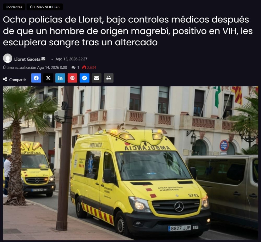 - Un marroquí graba a mujeres en la Playa de Lloret de Mar.