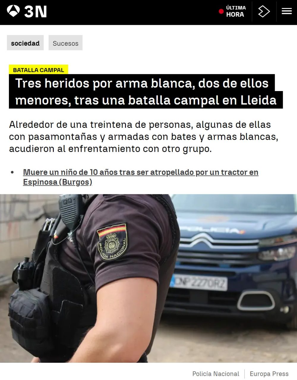 Tras los apuñaIados de ayer en Lérida, nueva madrugada de enfrentamientos entre grupos de pakistaníes, marroquíes y sudamericanos.