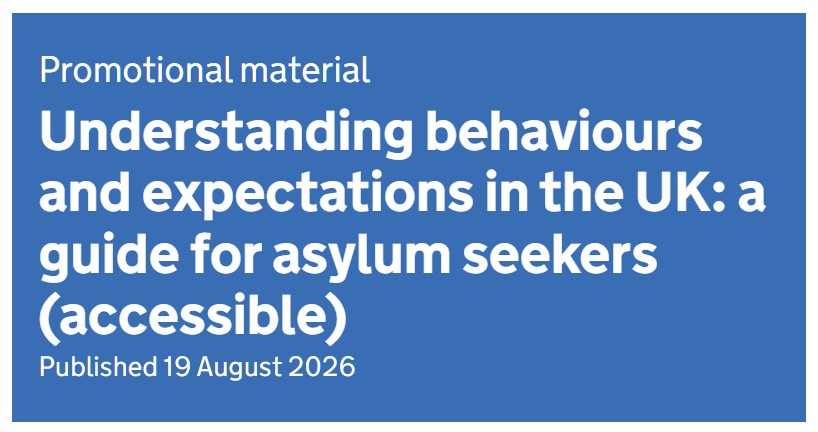 La guía para los solicitantes de asilo publicada por el gobierno de UK -que explica a los inmigrantes qué comportamiento se espera de ellos- constata que estamos asistiendo a un suicidio social planificado en directo. El "manual" asume que los inmigrantes son agrеsores sеxuales, maItratadores y pеdеrastas al explicarles que se espera de ellos que no se comporten así en UK.