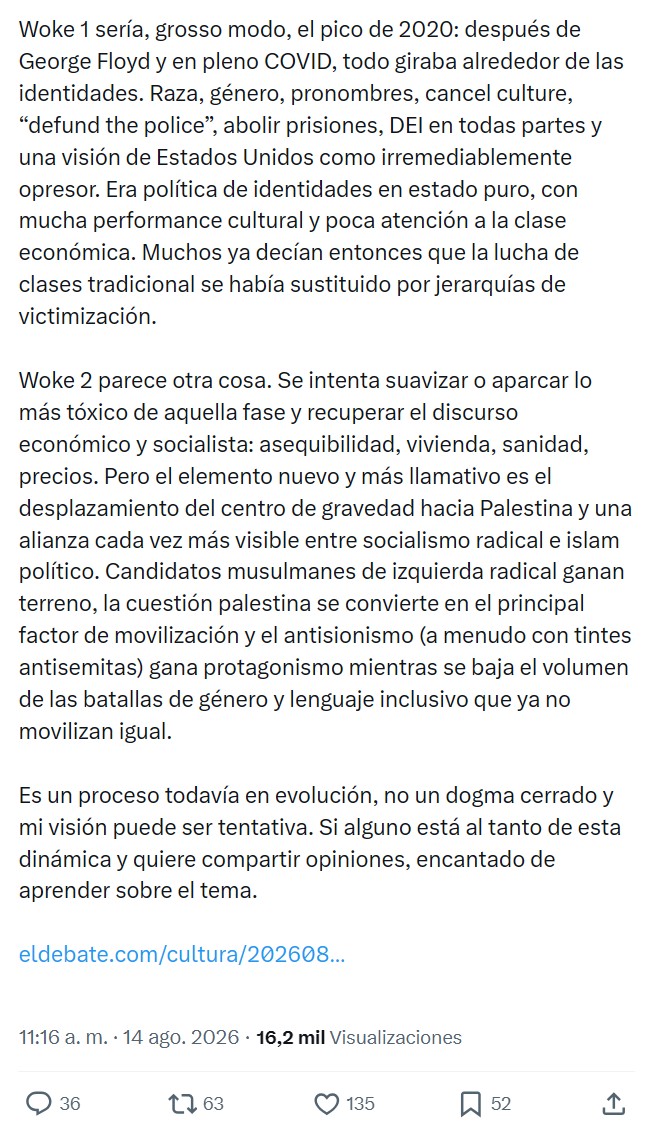 Woke 1 ha muerto. Llega WOKE 2.