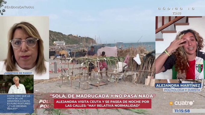 Alejandra Martínez compara la entrada de inmigrantes a Ceuta con la acogida a refugiados ucranianos: “El Estado español tiene capacidad para acoger a toda esta gente”.