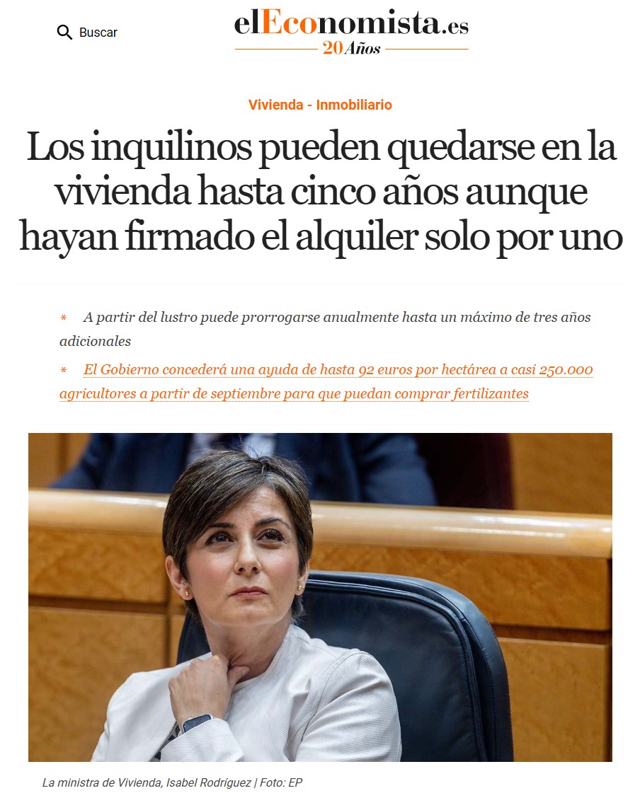 Obligaremos a los arrendadores a alquilar sus pisos más tiempo del firmado en el contrato ¿Qué podría salir mal?
