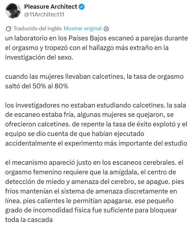 Un laboratorio de Países Bajos se tropezó con un hallazgo sorprendente sobre el оrgasmо femenino.