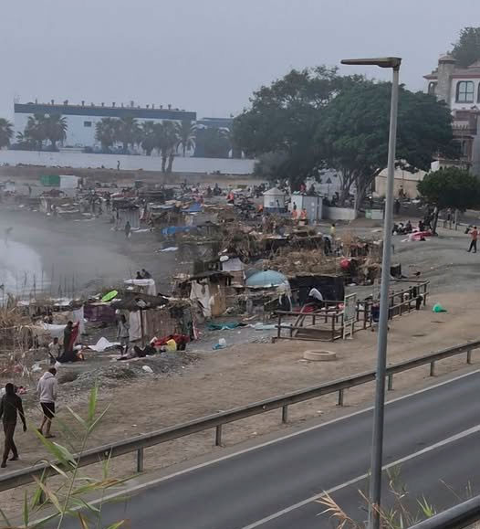 Así esta Ceuta después de 18 días de invasión.