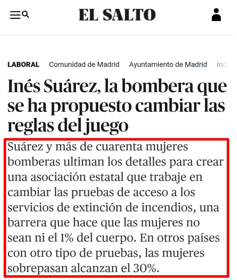 Inés quiere que el servicio de extinión de incendios sea peor para cumplir su chochosueño de ser bombera.