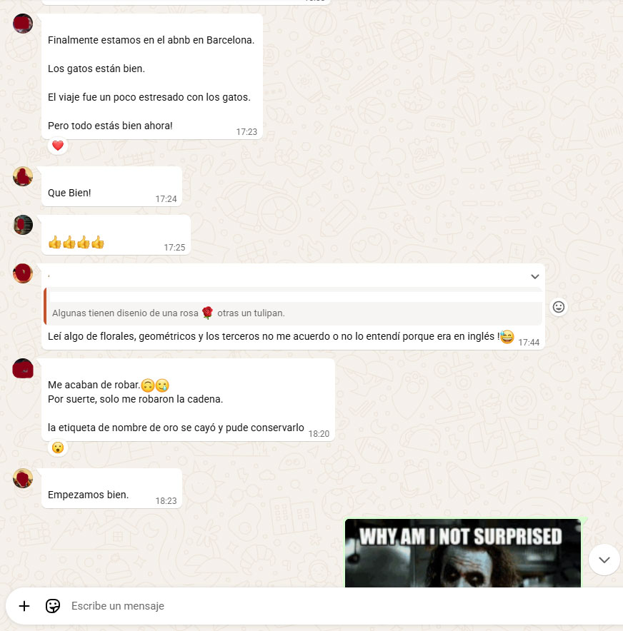 Viviendo la experiencia completa de Barcelona.
