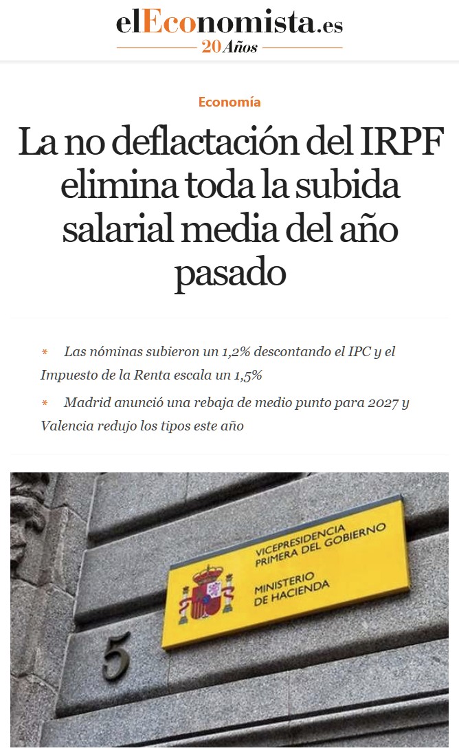 El Gobierno se ha vuelto a encargar de que la subida de salarios no compense la inflación.