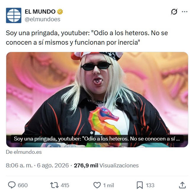 SOY UNA PRINGADA: “Odio a los heteros”