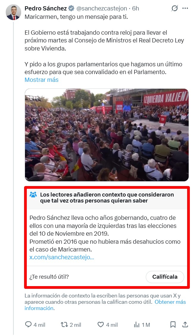 Maricarmen era parte de la campaña electoral.