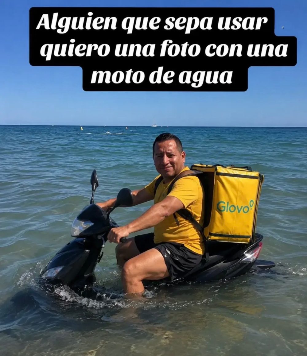 Un tio pidió por tiktok que le hicieran un edit en una moto de agua y... no hombre no.