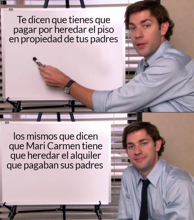 Las herencias son malas, menos si lo que heredas es un alquiler franquista. Entonces las herencias son buenas.