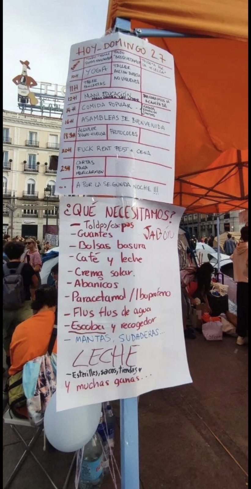 ¿Es el "15M de la vivienda" o el horario de un colegio?