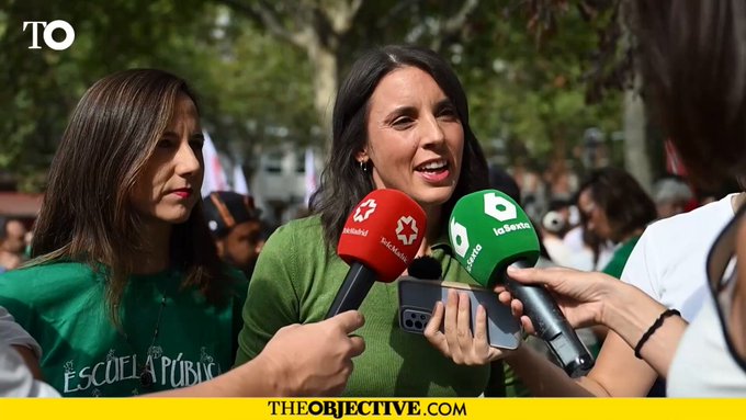 Irene Montero pide que la acampada de Sol «crezca» para bajar el precio del alquiler: «Necesitamos expropiar viviendas a los fondos buitre»