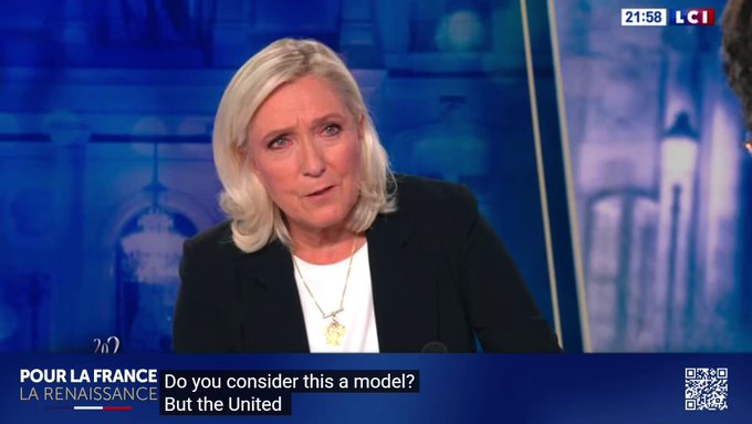 Marine Le Pen: “Confundimos multicultural con multiétnico. Puede haber países que sean multiétnicos y que no sean multiculturales."