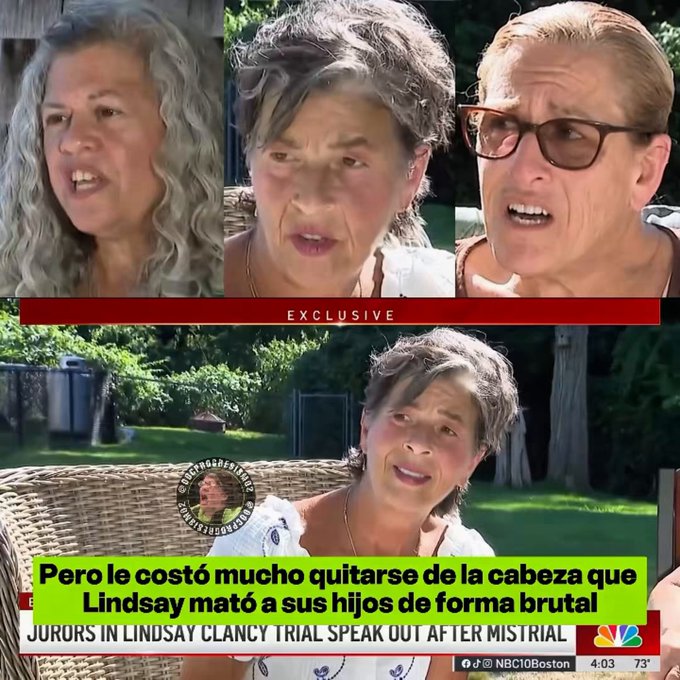 Tres mujeres del jurado en el juicio a Lindsay Clancy critican al único hombre del jurado que se negó a declararla no culpable: “Era un arrogante, no interactuaba con nosotras. Le costó mucho quitarse de la cabeza que Lindsay m	аtó a sus hijos de forma brutаl”.