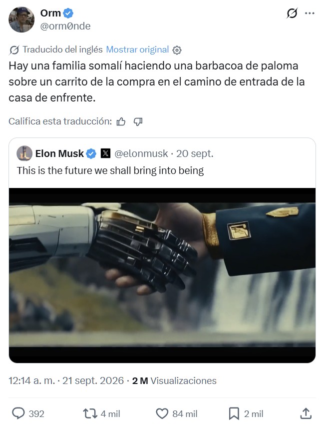Elon Musk: "Este es el futuro que haremos realidad"