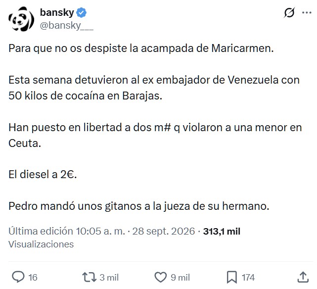Éramos pocos y parió Maricarmen.