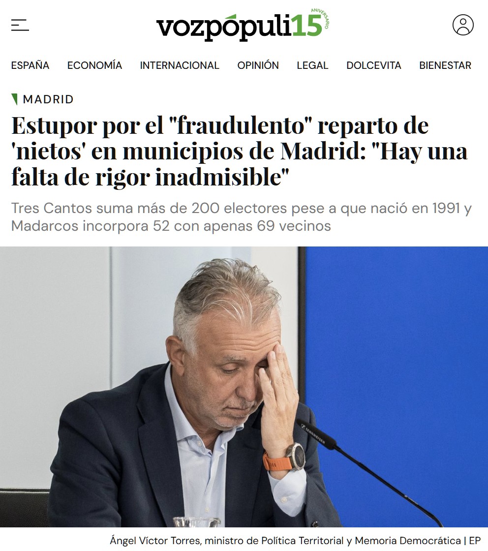 Vamos a ver votar a los muertos.