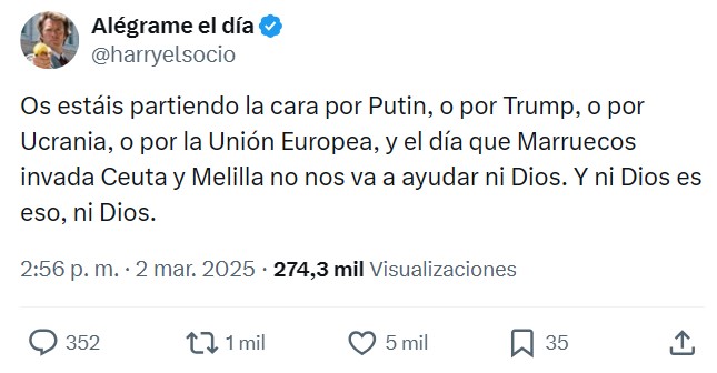 Este tuit tiene un año y medio.